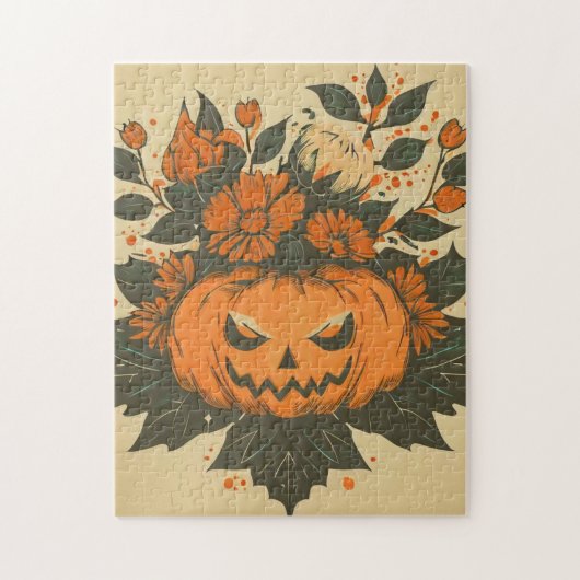 /Halloween/Herfst/pompoen Legpuzzel (Verticaal)