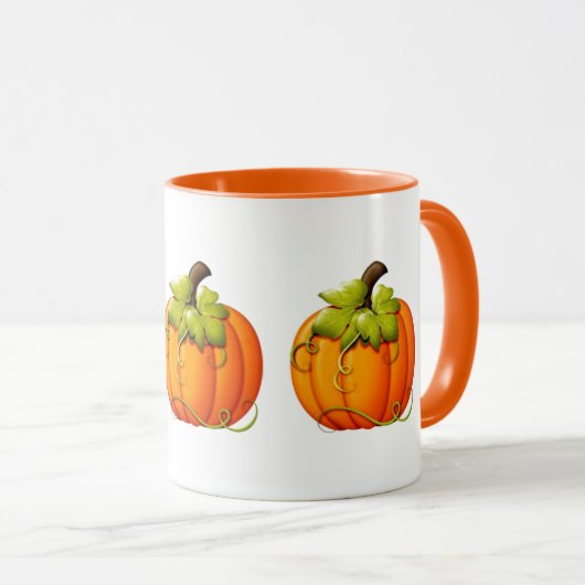 Halloween/Herfst Pompoen Mok (Voorkant rechts)
