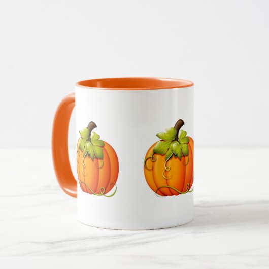 Halloween/Herfst Pompoen Mok (Voorkant links)
