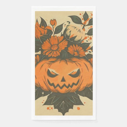 /Halloween/Herfst/pompoen Servet (Voorkant)