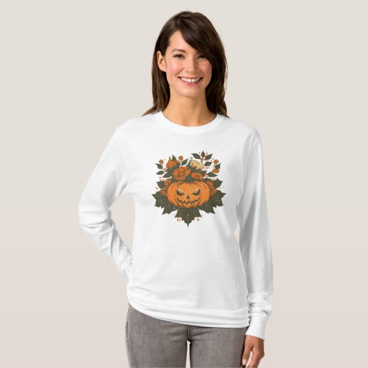 /Halloween/Herfst/pompoen T-shirt (Voorkant volledig)