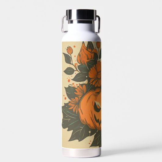 /Halloween/Herfst/pompoen Waterfles (Voorkant)