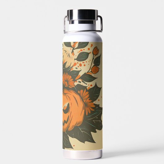 /Halloween/Herfst/pompoen Waterfles (Achterkant)