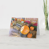 Halloween Herfst Pompoenen Display Kaart (Voorkant)