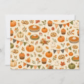 Halloween Herfst Pompoenveld Bakverkoop Kaart (Achterkant)