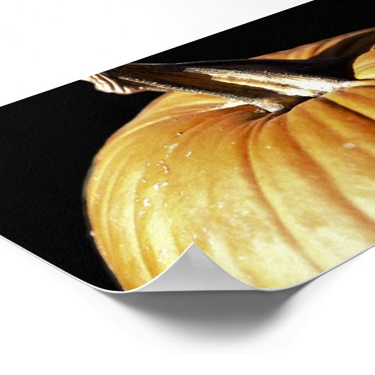 Halloween Herfst Pumpkin Poster (Hoek)