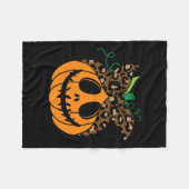 Halloween Herfst Schattigee en leuke pompoen Fleece Deken (Voorkant (Horizontaal))