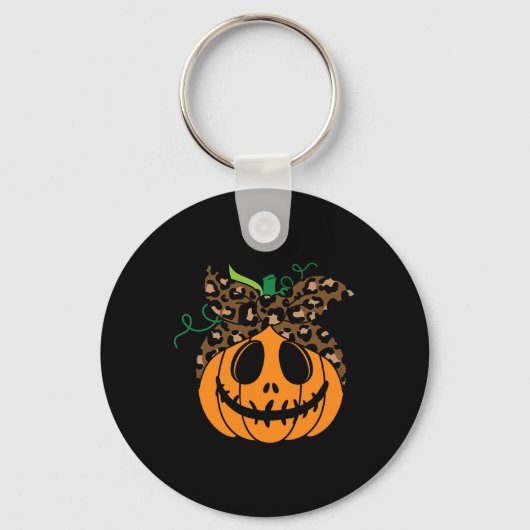 Halloween Herfst Schattigee en leuke pompoen Sleutelhanger (Voorkant)
