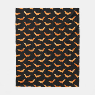 Halloween Herfst Spooky Flying Bat Fleece Deken