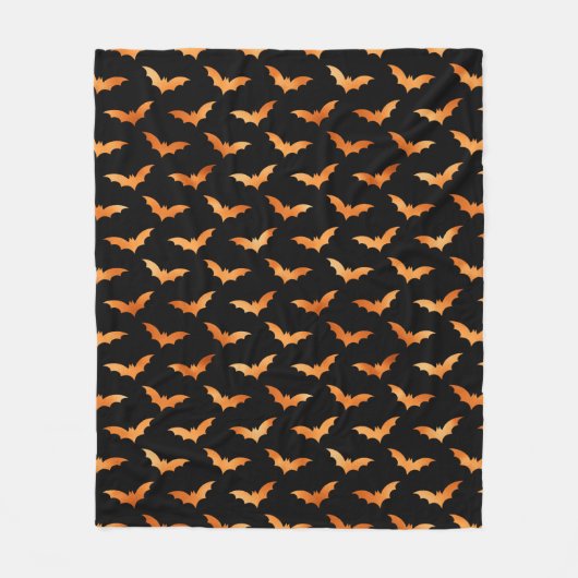 Halloween Herfst Spooky Flying Bat Fleece Deken (Voorkant)