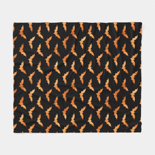 Halloween Herfst Spooky Flying Bat Fleece Deken (Voorkant (Horizontaal))