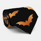 Halloween Herfst Spooky Flying Bat Stropdas (Opgerold)