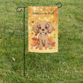 Halloween, Herfst-thema, Ruby Cavalier King Charle Tuinvlag