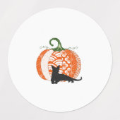 Halloween/herfst thema sticky labels (Design 2)