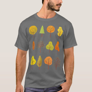 Halloween Herfst Trees herfst Seizoensfval vertrek T-shirt