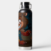 Halloween/Herfst/Weerwolf/Cartoon Waterfles (Achterkant)