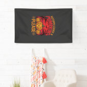 Halloween Herfstbladeren en Pompoenen Graag Ontwer Spandoek (Insitu)