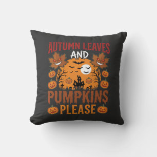 Halloween Herfstbladeren en Pompoenen Griezelen Ve Kussen
