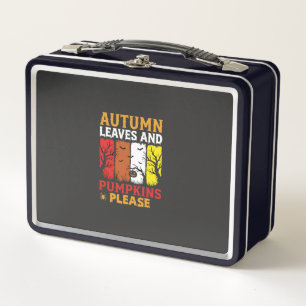 Halloween Herfstbladeren en Pompoenen Vintage Ontw