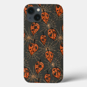 Halloween herfstbladeren en spinnenwebben Case-Mate iPhone case (Achterkant)