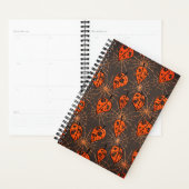 Halloween herfstbladeren en spinnenwebben planner (Display)