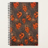 Halloween herfstbladeren en spinnenwebben planner (Voorkant)