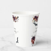 Halloween Herfstfeest Bloemen Vleermuizen Papieren Bekers (Rechts)