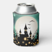 Halloween Herfstkasteel Japan Blikjeskoeler (Blikje Achterkant)