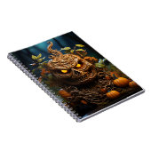 Halloween herfstseizoen pompoen en herfstbladeren notitieboek (Rechterzijde)