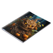 Halloween herfstseizoen pompoen en herfstbladeren notitieboek (Linkerzijde)