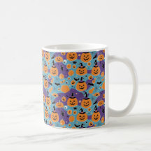 Halloween herhalend patroon met pompoenen
