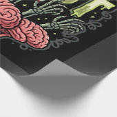 Halloween Hersen Festijn Zombie Handen Vector Ontw Cadeaupapier (Hoek)