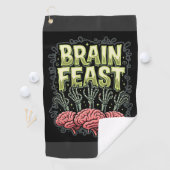 Halloween Hersen Festijn Zombie Handen Vector Ontw Golfhanddoek (Insitu)