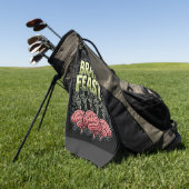 Halloween Hersen Festijn Zombie Handen Vector Ontw Golfhanddoek (Groen)