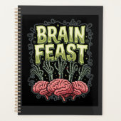 Halloween Hersenfeest Zombie Handen Vectorontwerp Planner (Voorkant)