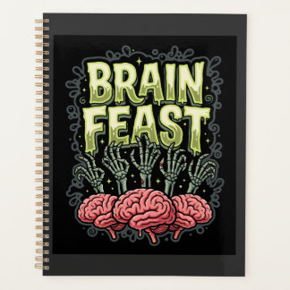 Halloween Hersenfeest Zombie Handen Vectorontwerp Planner