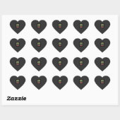 Halloween Hersenfeest Zombiehanden Vectorontwerp Hart Sticker (Vel)
