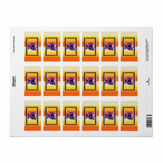 Halloween Hershey Miniatuur Snoep Wrapper Labels (Full Sheet)