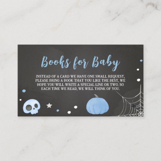 Halloween Het Een Boo-y Baby shower Boeken voor Ba Informatiekaartje (Voorkant)