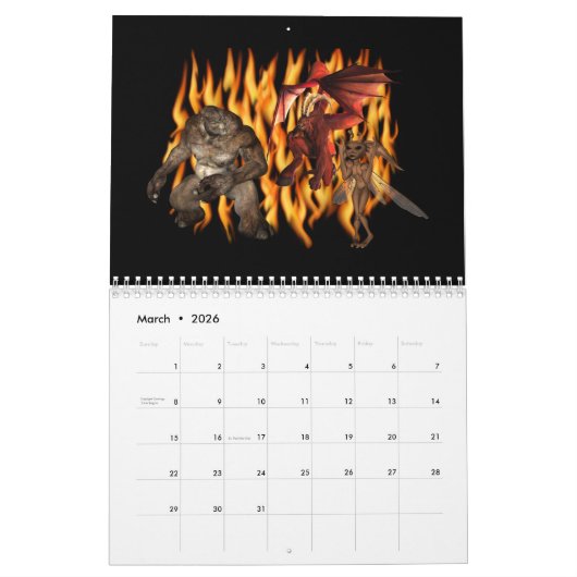 Halloween het hele jaar door kalender (Mar 2026)