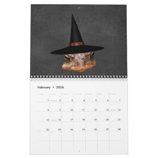 Halloween het hele jaar door kalender (Feb 2026)