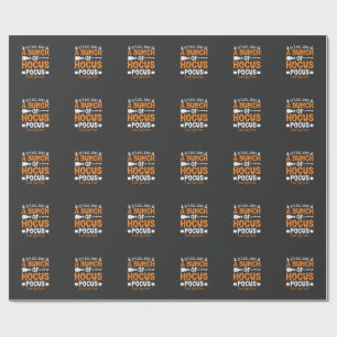 Halloween Het is Alles Alleen Hocus Pocus Heks Cadeaupapier