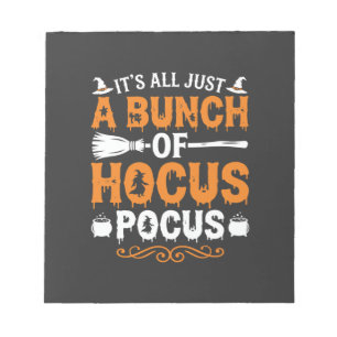 Halloween Het is Alles Alleen Hocus Pocus Heks Notitieblok