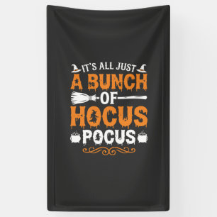 Halloween Het Is Alles Alleen Maar Hocus Pocus Hek Spandoek