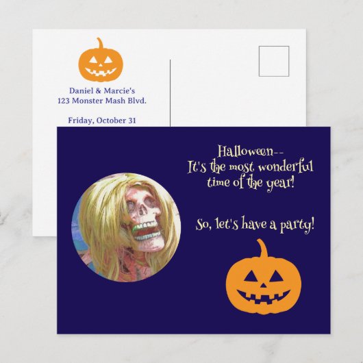 HALLOWEEN, HET IS DE MOOISTE TIJD VAN HET JAAR BRIEFKAART (Voorkant / Achterkant)