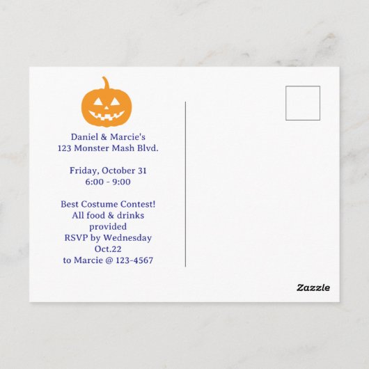 HALLOWEEN, HET IS DE MOOISTE TIJD VAN HET JAAR BRIEFKAART (Achterkant)