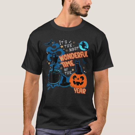Halloween Het is de mooiste tijd van het jaar T-shirt (Voorkant)