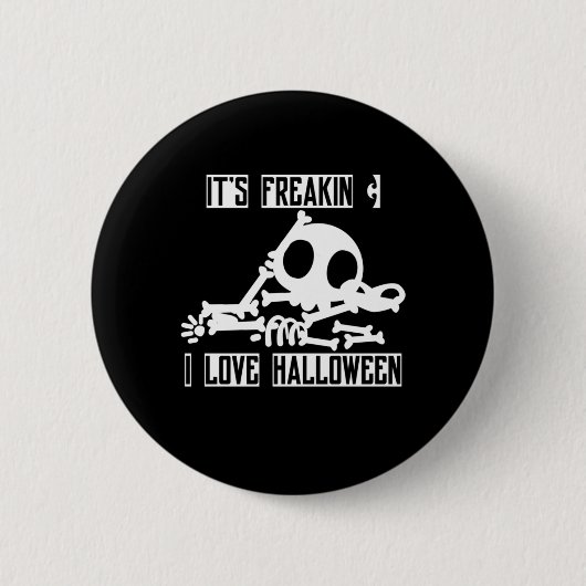 Halloween het is Freakin I Love Halloween Ronde Button 5,7 Cm (Voorkant)