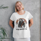 HALLOWEEN HET IS WAT HET IS GRIM REAPER T-SHIRT