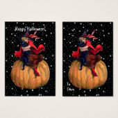Halloween: Het laatste Frontier Gift Label Visitekaartje (Voorkant /achterkant)